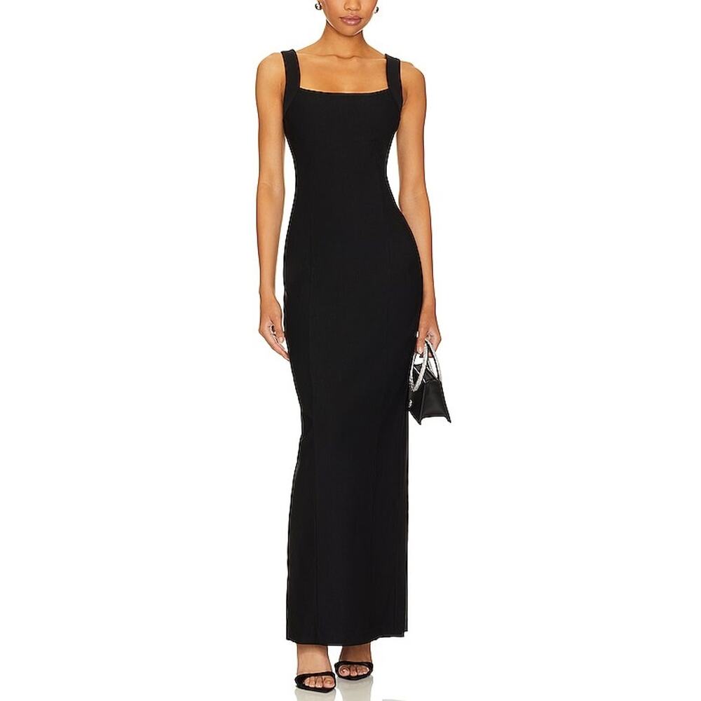Nbd 'Jude' Black Rayon Maxi Dress Size S